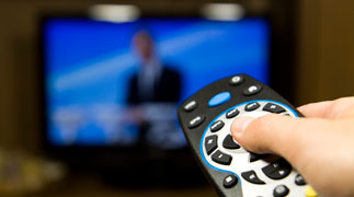 Remote control with television